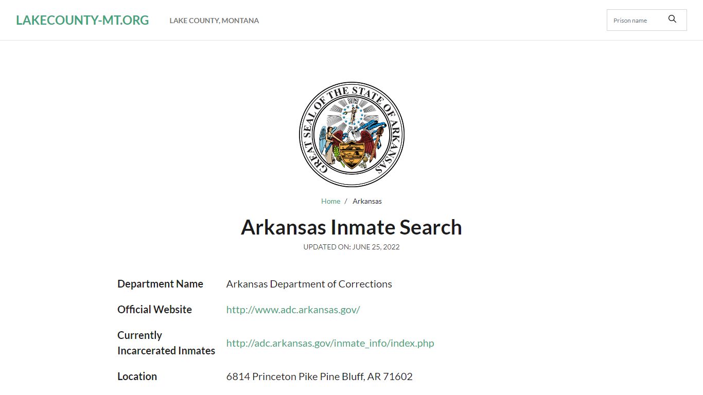 Magnolia Jail Inmate Search and Prison Information